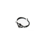 Pulsera unisex de lava y caucho